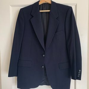 Vintage Yves Saint Laurent wool blazer/suit jacket, navy